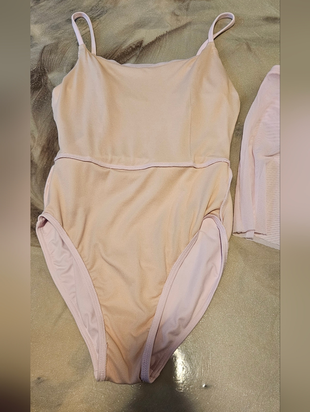 Bloch Pink Leotard With Mesh Skirt Adult Small - Picture 3 of 4
